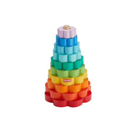 Fisher Price Wooden Ring Stacker - SOFT TOYS - Beattys of Loughrea