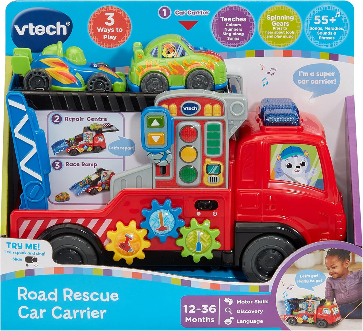 Baby Road Rescue Car Carrier - VTECH/EDUCATIONAL - Beattys of Loughrea