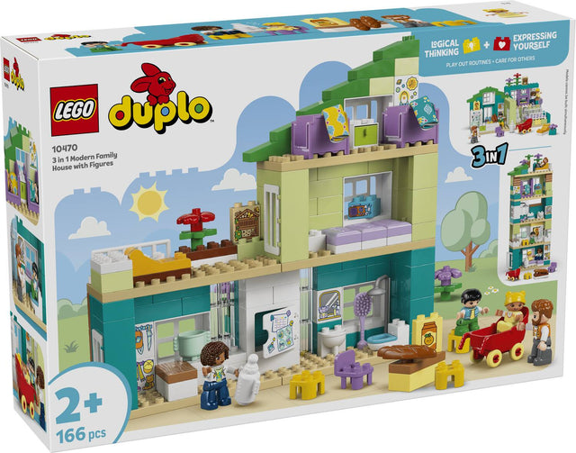 Lego 10470 Duplo Creator 3 In 1 Modern Family House With Figures - Beattys of Loughrea | www.beattys.ie