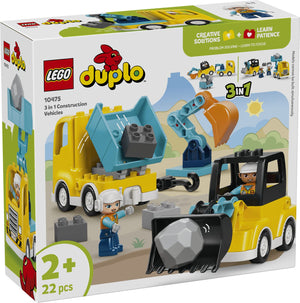 Lego 10475 Duplo 3 In 1 Construction Vehicles - Beattys of Loughrea | www.beattys.ie
