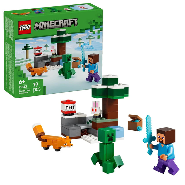Lego 21583 Minecraft Steves Taiga Adventure - Beattys of Loughrea | www.beattys.ie