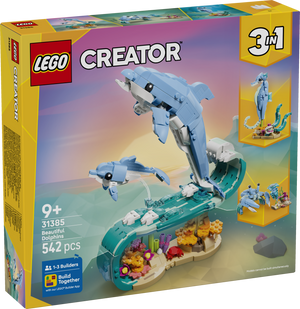 Lego 31385 Sea Animals Beautiful Dolphins - Beattys of Loughrea | www.beattys.ie