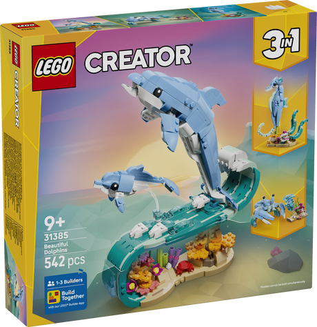 Lego 31385 Sea Animals Beautiful Dolphins - Beattys of Loughrea | www.beattys.ie