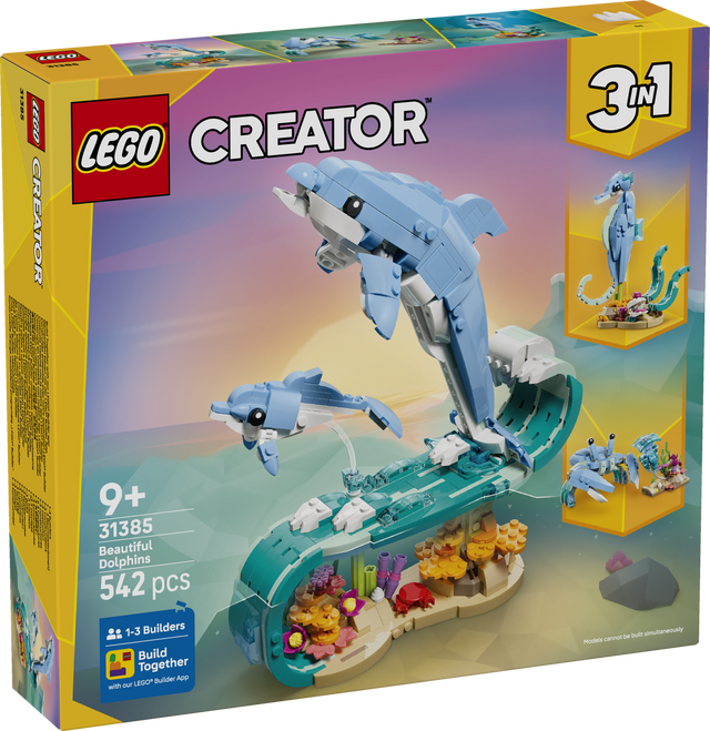 Lego 31385 Sea Animals Beautiful Dolphins - Beattys of Loughrea | www.beattys.ie