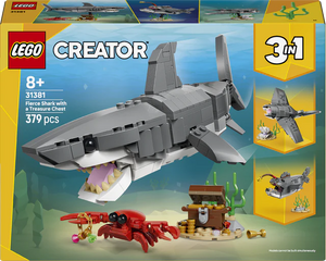 Lego 31381 Fierce Shark With A Treasure Chest - Beattys of Loughrea | www.beattys.ie
