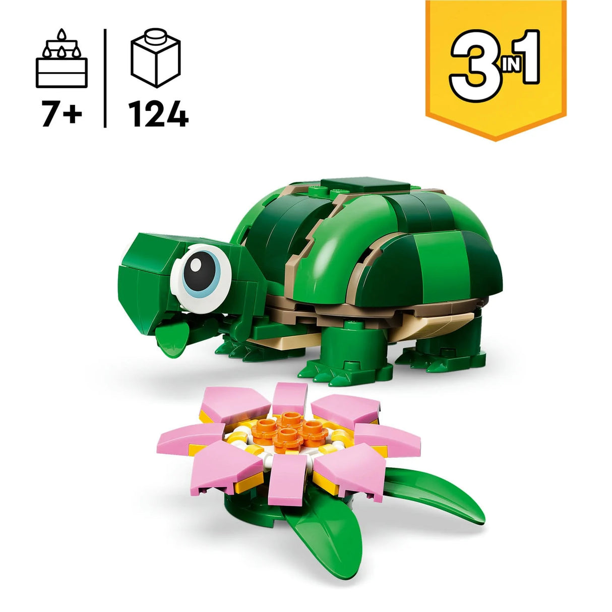 Lego 31377 Creator Turtle With A Water Lily Flower - Beattys of Loughrea | www.beattys.ie