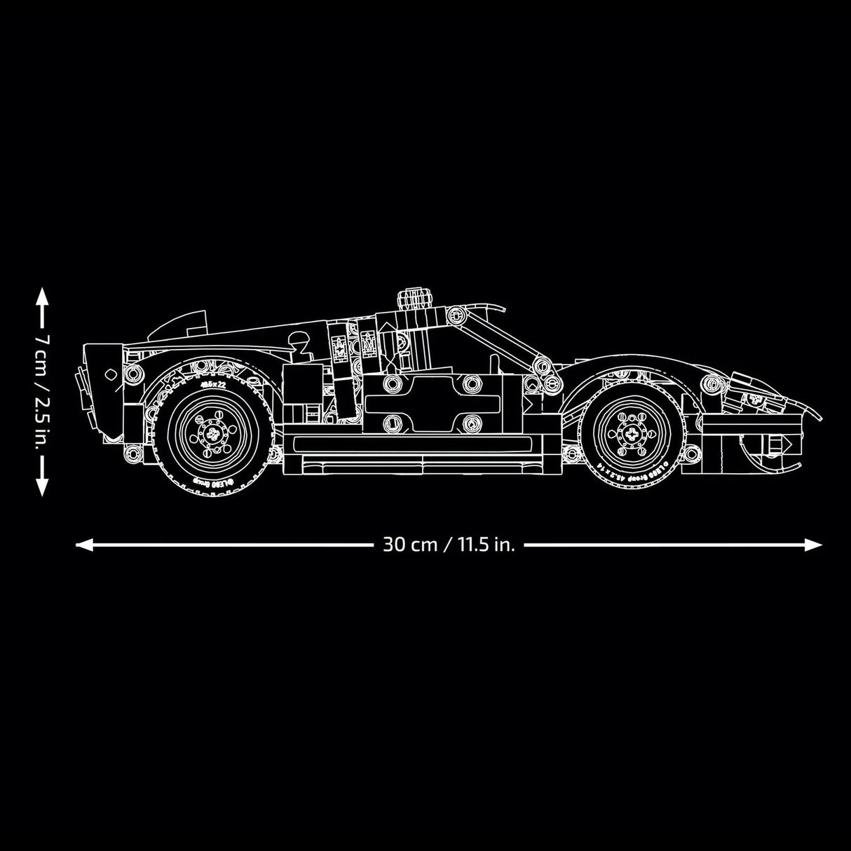 Lego 42223 Technic 1966 Fird Gt40 Mkii Race Car - Beattys of Loughrea | www.beattys.ie
