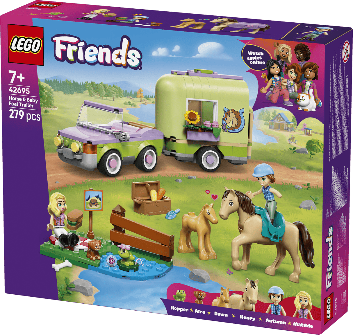 Lego 42695 Horse and Baby Foal Trailer - Beattys of Loughrea | www.beattys.ie