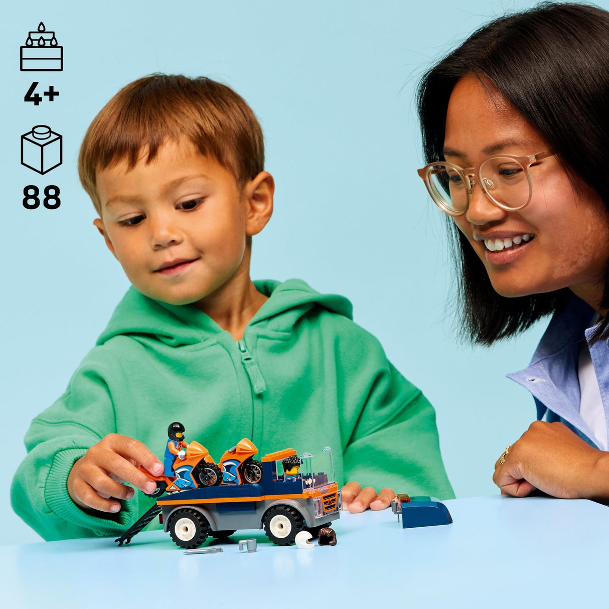 Lego 60491 Motorcycle Transporter - Beattys of Loughrea | www.beattys.ie