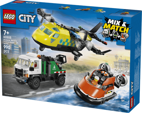 Lego 60505 Airplane, Service Truck & Hovercraft Remix - Beattys of Loughrea | www.beattys.ie