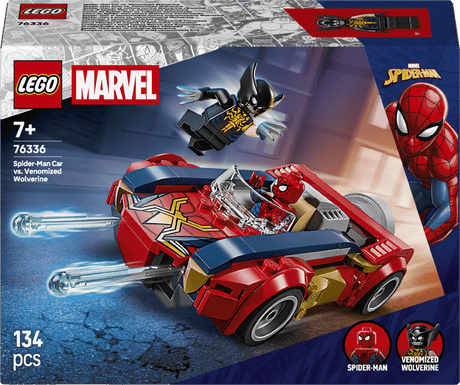 Lego 76336 Spider-Man Car vs. Venomized Wolverine - Beattys of Loughrea | www.beattys.ie