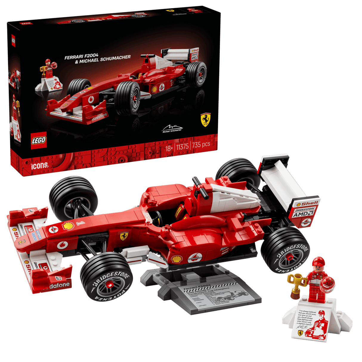 Lego 11375 Icons Ferrari F2004 & Michael Schumacher - CONSTRUCTION - LEGO/KNEX ETC - Beattys of Loughrea