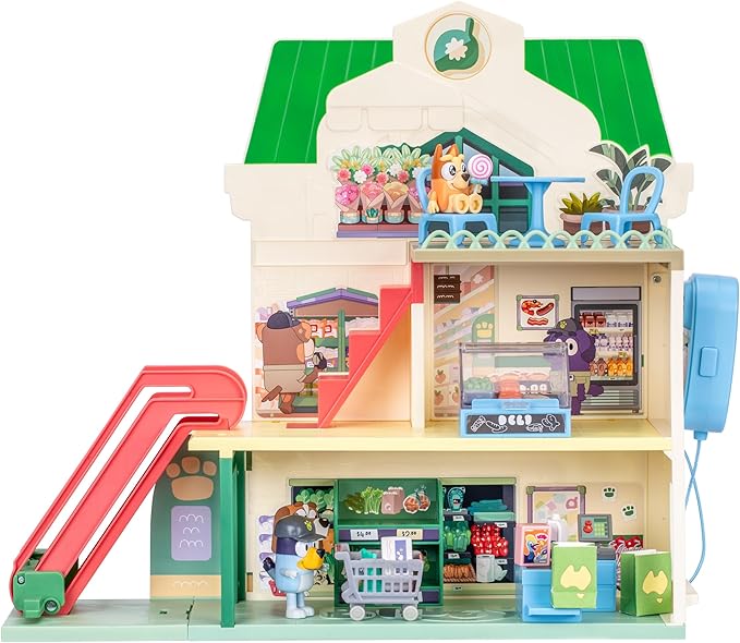 Bluey Let's Play Chef Supermarket Playset With Sounds - BABY TOYS - Beattys of Loughrea