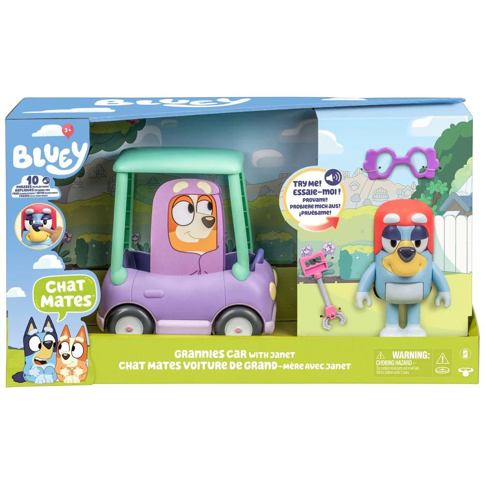 Bluey Chat Mates Grannies Car With Janet - BABY TOYS - Beattys of Loughrea