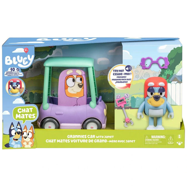Bluey Chat Mates Grannies Car With Janet - BABY TOYS - Beattys of Loughrea