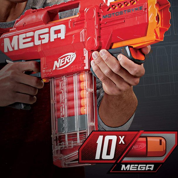 Nerf Mega Motostryke Motorized 10 - Dart Blaster - REMOTE CONTROL - Beattys of Loughrea