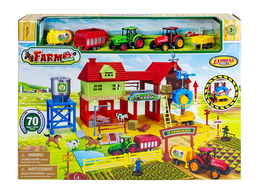 70Pcs Farm House Playset - FARMS/TRACTORS/BUILDING - Beattys of Loughrea