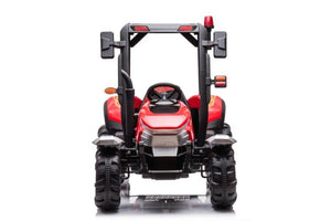 AgriPower 24V Electric Ride On Tractor with Trailer - Red - BATTERY OPERATED RIDE ONS - Beattys of Loughrea