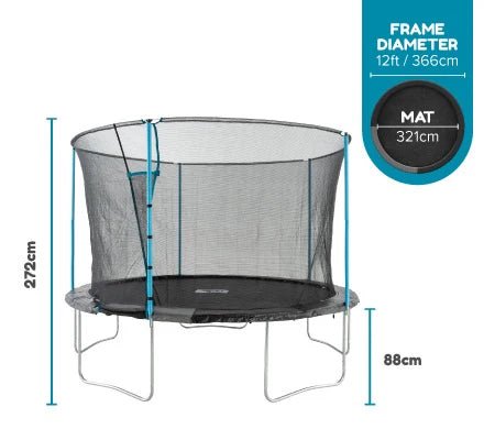 TP Up 12ft Trampoline - SWINGS/SLIDE OUTDOOR GAMES - Beattys of Loughrea