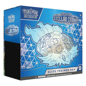 Pokémon TCG: Scarlet & Violet 7 - Stellar Crown - Elite Trainer Box - HALLOWEEN, PKT MONEY, JOKE - Beattys of Loughrea