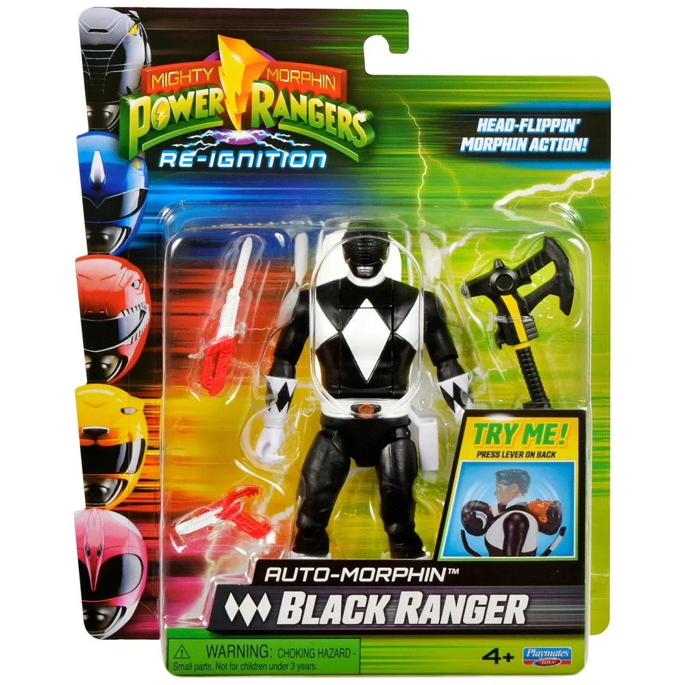 Mighty Morphin Power Rangers Re-Ignition Action Figure Black Ranger - Beattys of Loughrea | www.beattys.ie