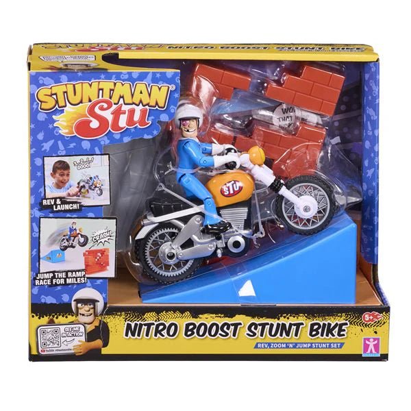 Stuntman Stu Nitro Boost Stunt Bike - A/M, TRANSFORMERS - Beattys of Loughrea
