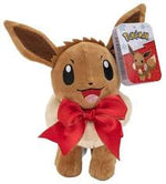 Pokemon 8" Christmas Eevee With Bow - SOFT TOYS - Beattys of Loughrea