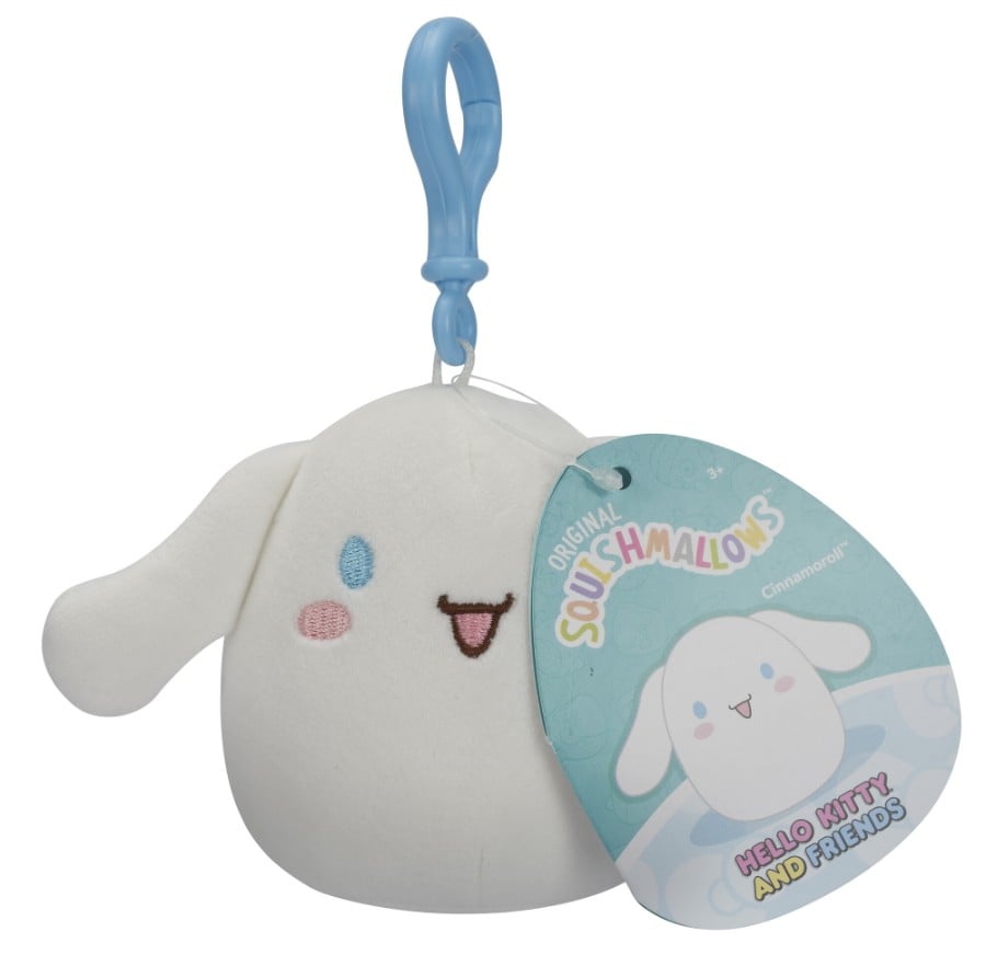 Squishmallows 3.5" Clip - on - Hello Kitty and Friends Classic Assortment - SOFT TOYS - Beattys of Loughrea