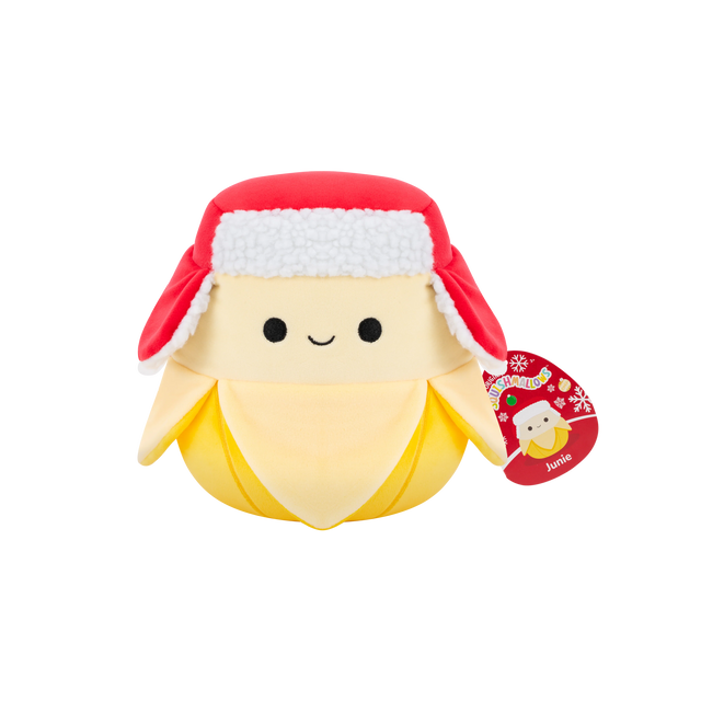 7.5" Squishmallows - Junie with Red Trapper Hat - SOFT TOYS - Beattys of Loughrea