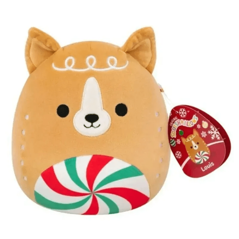 Squishmallows 7.5" Louis The Gingerbread Terrier Holiday Plush Christmas - Beattys of Loughrea | www.beattys.ie