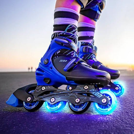 Yvolution Neon Combo Skates Blue (UK 11 - 1) - SKATES/ROLLER BLADES/ACCESSORIES - Beattys of Loughrea