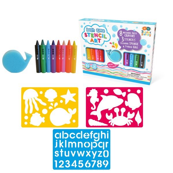 Bath Time Stencil Art Set - BABY TOYS - Beattys of Loughrea