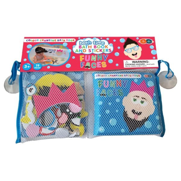 Colour Changing Bath Book & Stickers – Funny Faces - BABY TOYS - Beattys of Loughrea