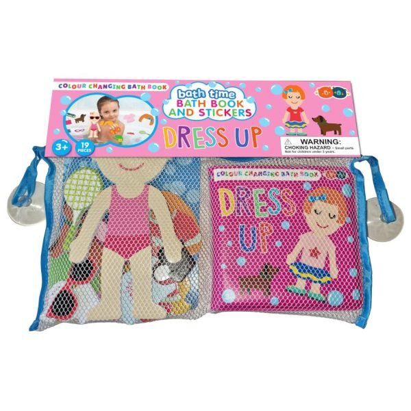 Colour Changing Bath Book & Stickers – Dress Up - BABY TOYS - Beattys of Loughrea