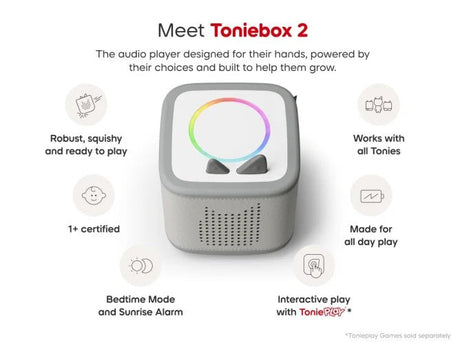 Toniebox 2 Starter Set - Moon Grey - DVDS CDS TAPES VIDEOS - Beattys of Loughrea