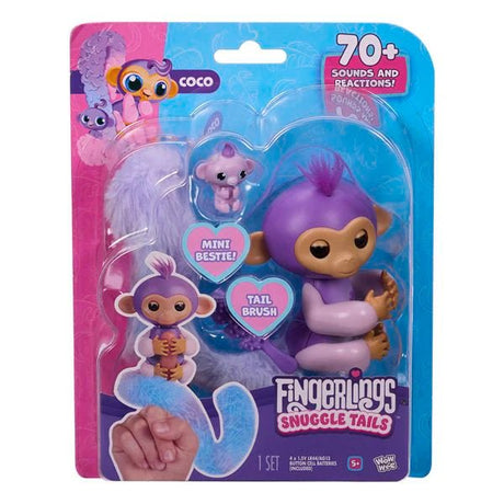 Fingerlings Snuggle Tails Monkey - Coco - Beattys of Loughrea | www.beattys.ie