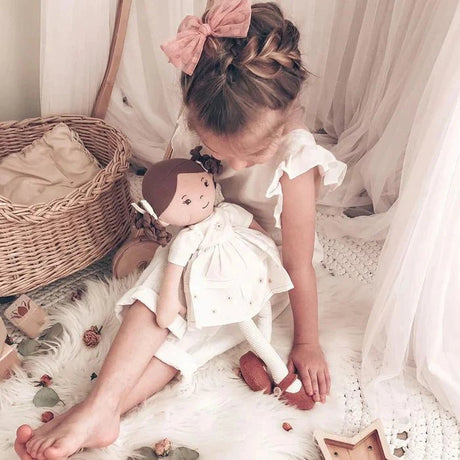 Cecilia Dark Brown Hair Doll - SOFT TOYS - Beattys of Loughrea