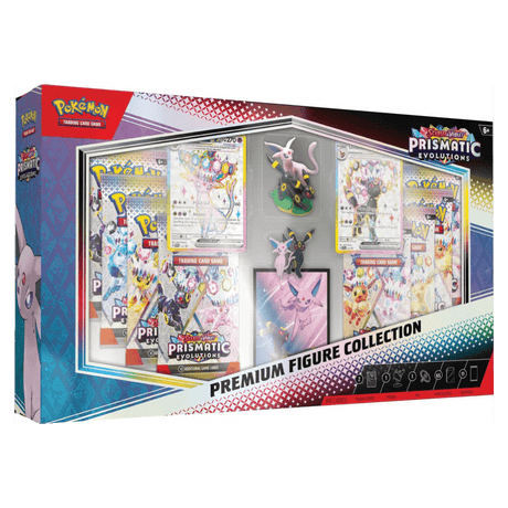 Pokémon TCG: Scarlet & Violet 8.5 Prismatic Evolutions - Premium Figure Collection - HALLOWEEN, PKT MONEY, JOKE - Beattys of Loughrea