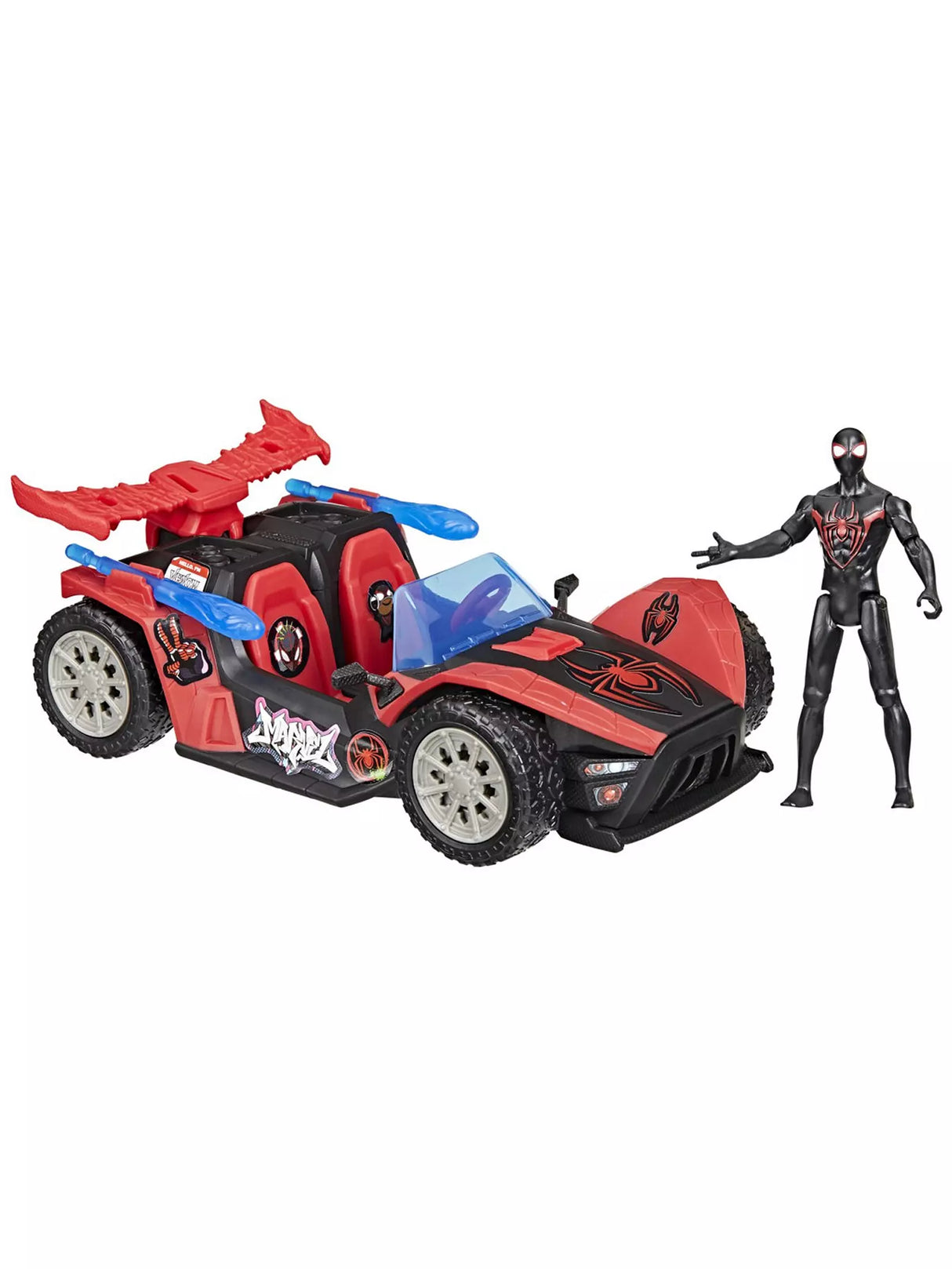Spiderman Venom versus 4" Miles Remix Blast Racer - A/M, TRANSFORMERS - Beattys of Loughrea