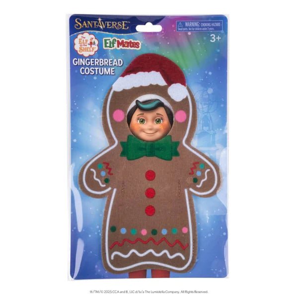 The Elf on the Shelf Elf Mates Costume - Gingerbread Man - DOLL ACCESSORIES/PRAMS - Beattys of Loughrea
