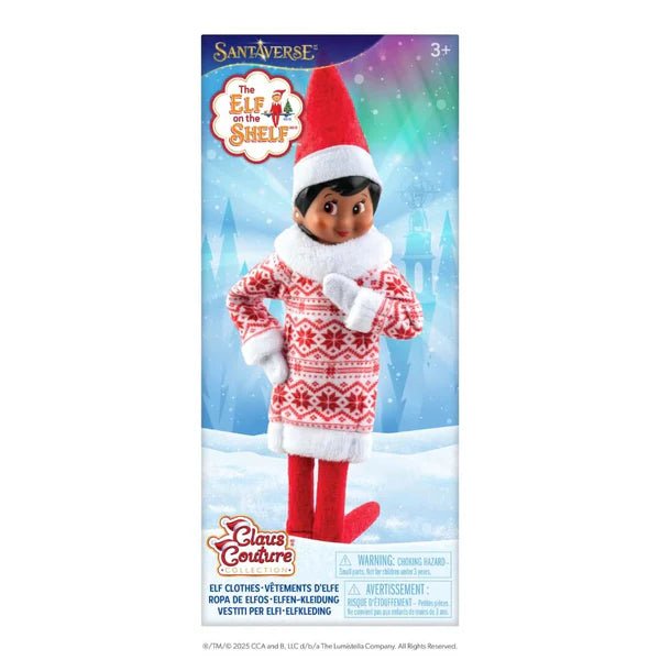 The Elf on the Shelf Claus Couture Sweater Dress - DOLL ACCESSORIES/PRAMS - Beattys of Loughrea