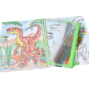Dino World Colouring Book with Colouring Pencils - Beattys of Loughrea | www.beattys.ie
