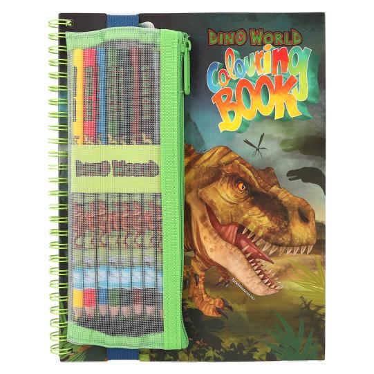 Dino World Colouring Book with Colouring Pencils - Beattys of Loughrea | www.beattys.ie