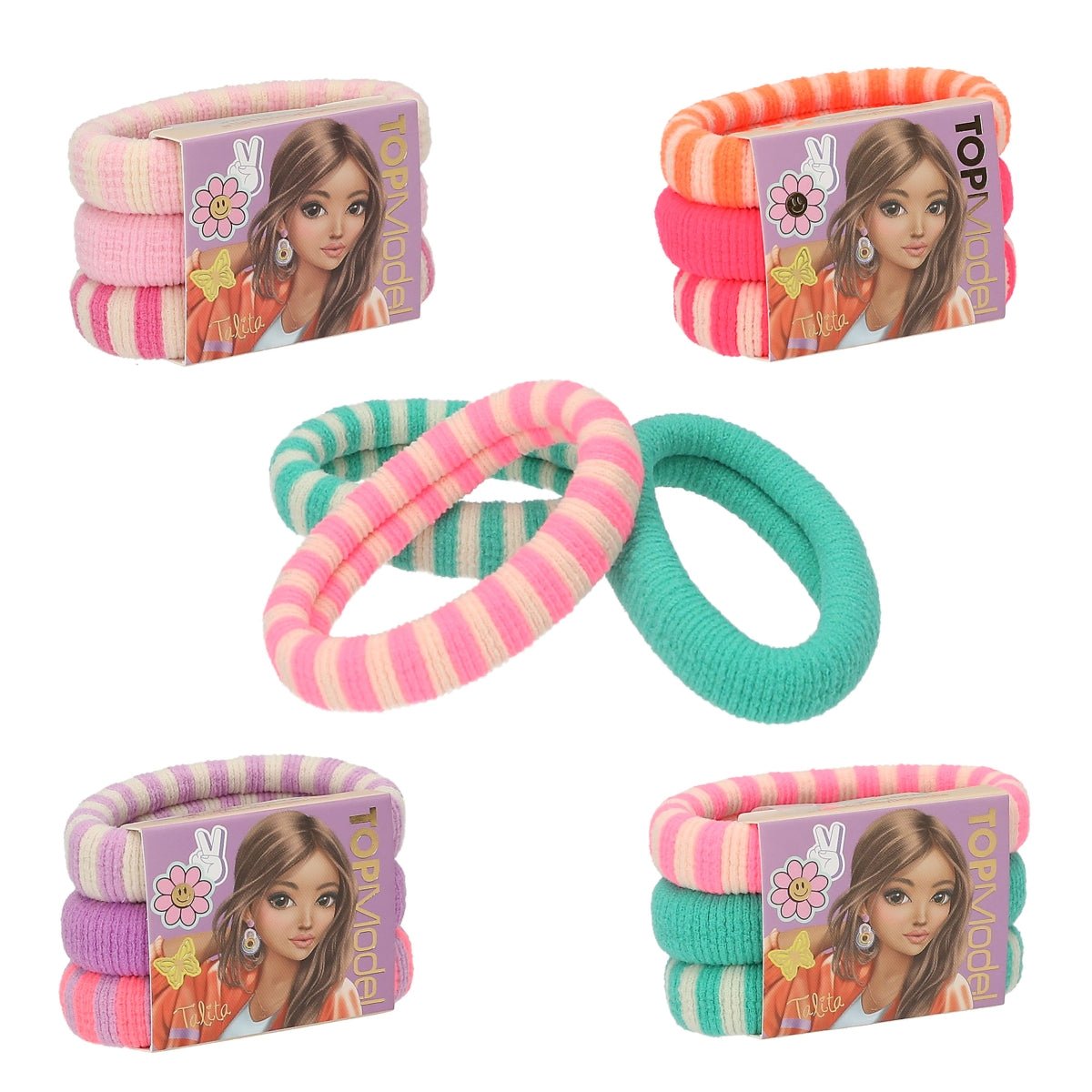 TOPModel Elastic Hairbands Set Assorted Styles - JEWELLERY / HAIR ACCS - Beattys of Loughrea