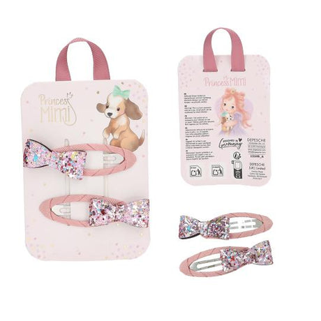 Princess Mimi Hair Clips Glitter Motif Assorted Styles - JEWELLERY / HAIR ACCS - Beattys of Loughrea