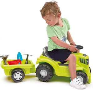 Ecoiffier Farm Tractor with Trailer - RIDE ON TRACTORS & ACCESSORIES - Beattys of Loughrea