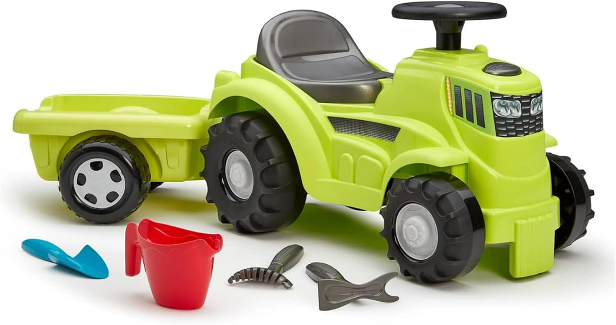 Ecoiffier Farm Tractor with Trailer - RIDE ON TRACTORS & ACCESSORIES - Beattys of Loughrea