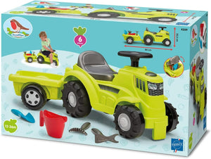 Ecoiffier Farm Tractor with Trailer - RIDE ON TRACTORS & ACCESSORIES - Beattys of Loughrea