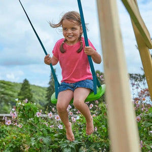 TP Forest Multiplay Single Wooden Swing & Slide Set - SWINGS/SLIDE OUTDOOR GAMES - Beattys of Loughrea