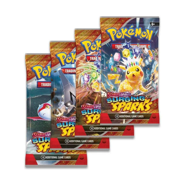 Pokémon TCG: Scarlet & Violet Surging Sparks Booster Pack Assortment - HALLOWEEN, PKT MONEY, JOKE - Beattys of Loughrea